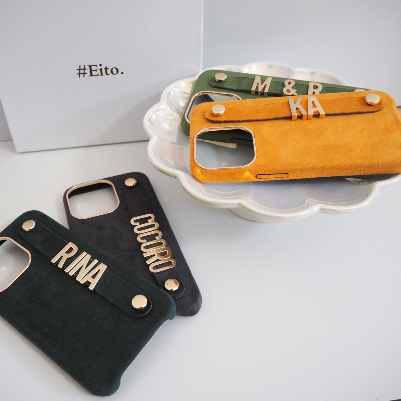 cashmere case✖️Text color【Gold】