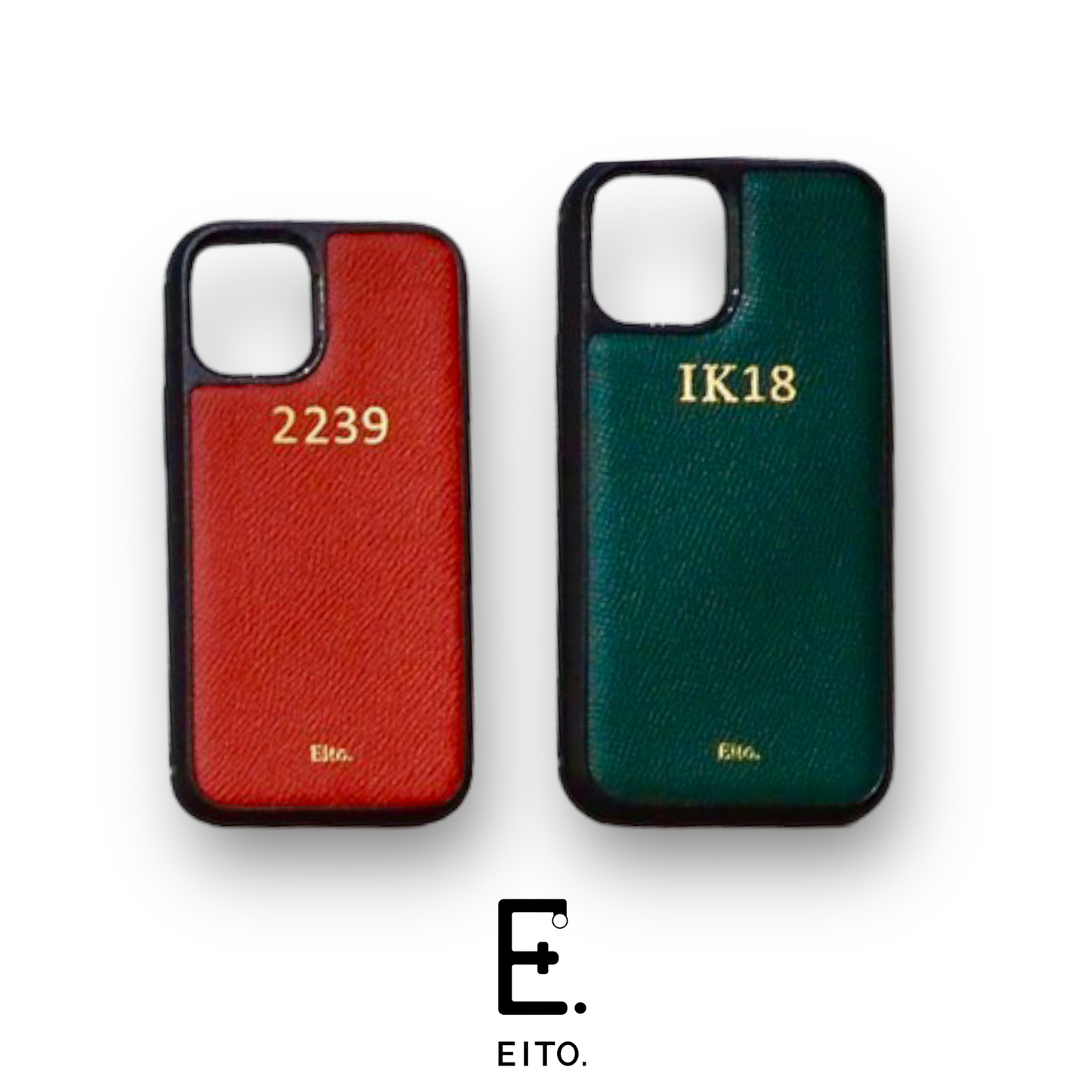 Engraved Luxury Leather Bespoke iPhone Case