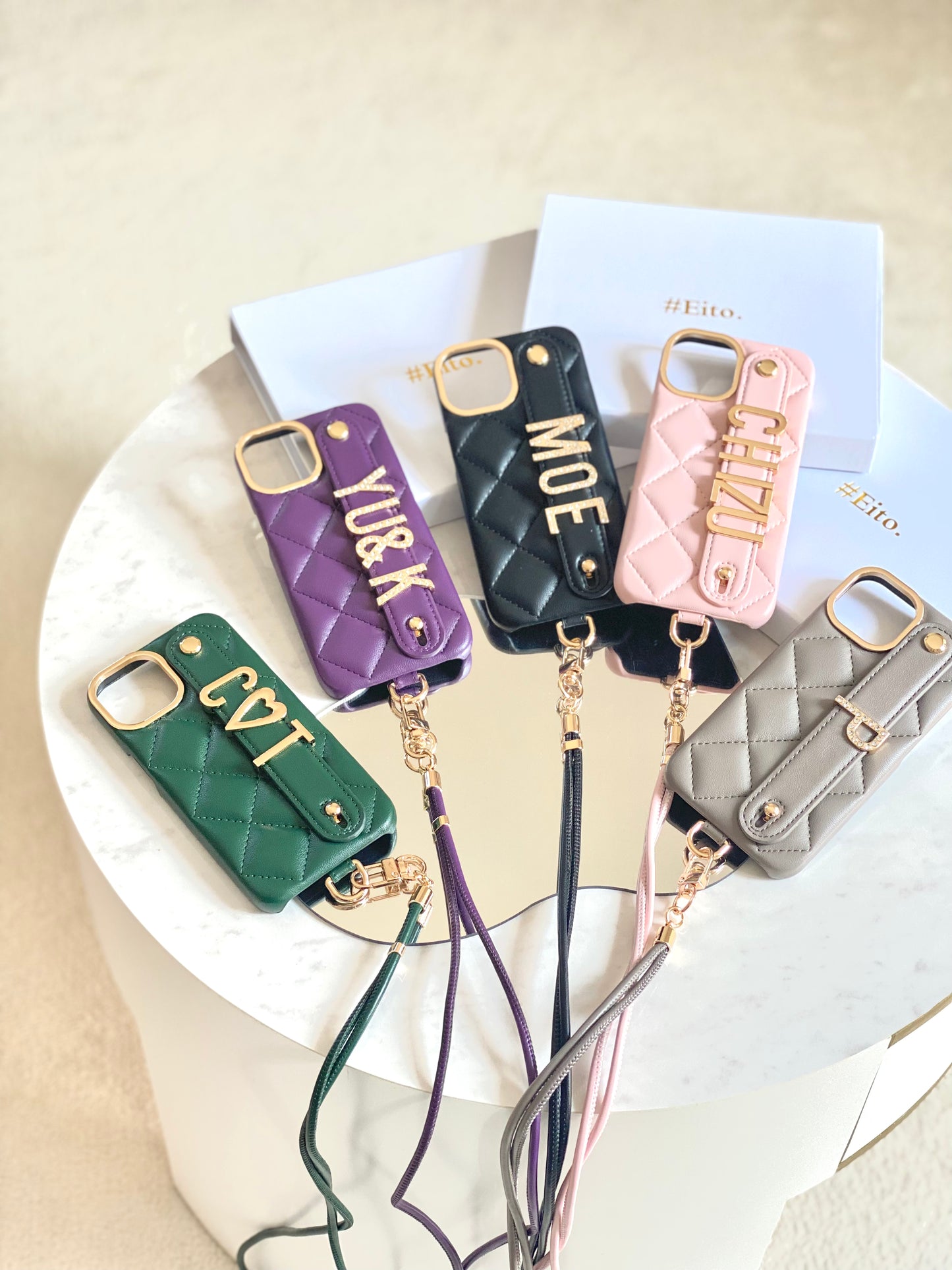 cashmere case✖️Text color【Gold】