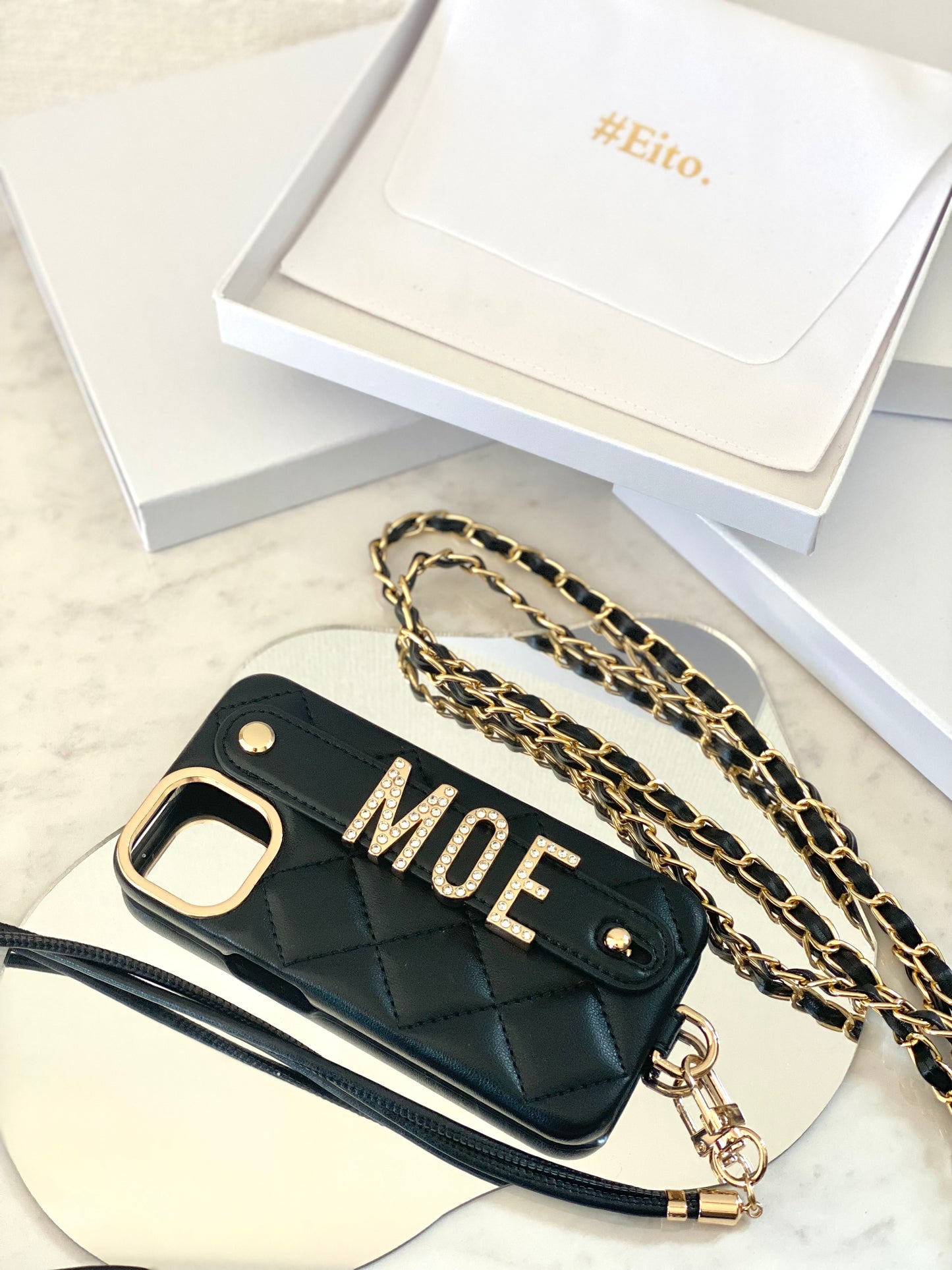cashmere case✖️Text color【Gold】